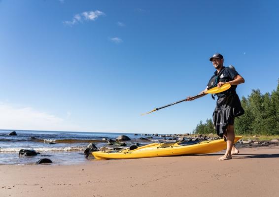 Paddling in Sandskär